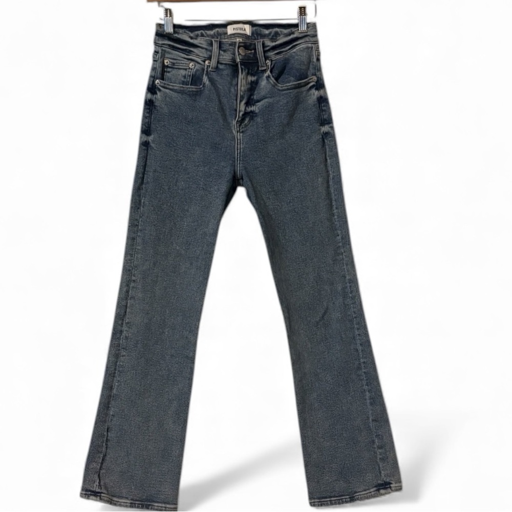 Pistola Lennon High Rise Cropped Boot Glitch Jeans